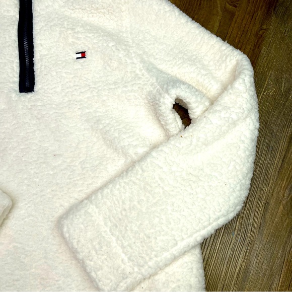 New ~ Tommy Hilfiger Women's Sherpa 1/4-Zip Pullover Jacket Size S/P - Picture 7 of 9